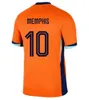 MEMPHIS 2025 Nederland 24 25 Holland Club Jersey JONG VIRGIL DUMFRIES BERGVIJN Shirt 2024 KLAASSEN BLIND DE LIGT fans spelerversie Heren Kindertenue Voetbalshirt