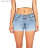 Shorts femininos jean mulheres cintura baixa plus size lavado rasgado buraco curto mini jeans calças jeans dropshiping 240329