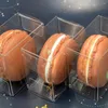 Take Out Container 10pcs Clear MacAron Box single Mooncake Packaging per cupcake Candy Donut Muffins