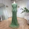 Serene Hill Luxe Dubai Vert Sirène Élégant Cristal Perlé Arabe Soirée Dres Robes Pour Femmes Fête De Mariage 2023 BLA72242 Z6wx #