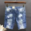 Skinny Graphic Ripped Male Denim Shorts Multi Color Slim Jeans Courts Pantalons de luxe Designer Tendance 2023 Y2K Streetwear Spanx h6Bd #