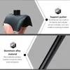 Plaques décoratives écouteurs film support pour casque autoportant base stable affichage de bureau universel noir flexible jeu durable aluminium