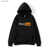 Heren Hoodies Sweatshirts Nieuwe Hip Hop Hoodie Mode Heren Pornhub Hoodie Sweatshirt Heren Beige Multi kleur Lange mouwen Heren HoodieL2403