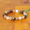 Bracelets en pierre de lune grise naturelle pour femmes, fil Original, énergie Reiki, Labradorite colorée, perles en pierre de soleil, bijoux de Couple