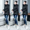 2019 Veste d'hiver Femmes Courtes Brillantes Doudounes Cott Rembourré Parkas À Capuchon Brillant Brillant Chaud Épais Parkas Femme Manteaux P7dv #