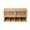 Hooks Model Tool Tool Storage Rack Wood Finish Box Desktop Organizer Table Stationery Holder Accessories