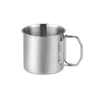 Mugs Travel Friendly Stainless Steel Mug With Folding Handle Perfect For And Cold Drinks 260ML/350ML/600ML/660ML