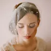 simple pearl embellishment bride wedding dr accories short travel pat headdr veil hair comb k1MS#