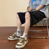 Summer Men Dżins Short Streetwear Vintage koreańskie dżinsy harajuku szorty szorty hip hopowe spodnie duże dno męskie ubrania 240315