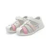 Sandales de Super qualité blanches, nouvelles chaussures orthopédiques pour enfants, support d'arc pour filles, sandales intérieures en cuir véritable 240329