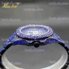 Autres montres Bleu glacé es pour hommes spécial à la mode de luxe diamant quartz pour homme hip hop gothique style de rue horloge livraison directe T240329