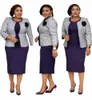 Plus -storlek Afrika Kvinnor Kläder Turkiet Style Office Lady Coat and Dres för kvinnor R7TM#