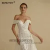 Bepeithy Avorio Paillettes Sirena Abito da sposa 2022 per le donne 2 in 1 treno staccabile Abito da sposa in pizzo Beach Vestido Novia q0Nr #