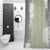 Zasłony prysznicowe Zielony obraz olejny konsystencja Wodoodporna wanna Domowa domek nowoczesna luksusowa zasłona łazienkowa