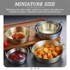 Plates Sauce Dish Vinegar Seasoning Plate Household Dipping Korean Spice Bowl Stainless Steel Containers