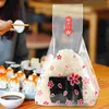 Conjuntos de louça 100pcs Onigiri sacos de arroz bola wrappers triângulo sushi embalagem com adesivos