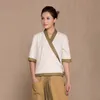 Uniforme de massage pour thérapeute de spa pour femmes, style thaïlandais, vêtements de travail en lin Cott, ensemble pour serveurs, serveurs, Thaïlande, U3Co #