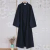 Fi Japon tarzı Kimo Robe Düz Renk Dantel Yukarı LG Boşluk Pijama Kemer Pamuk Pamuklu Ev Pijama Cobles Giyim Erkekler için 19yg#