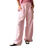 Женские брюки Женщины полосатый лаундж Y2K Широкий нога Gingham Pajama Boxer выходит на брюки дна