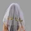 Bachelorette Party Voile Mariée Voile Pour Mariage Douche Nuptiale Voile Mariée À Être avec Peigne Court Mariage F7U4 #