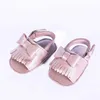 Sandalen Babysandalen van echt leer Zachte zool Babymocassins met strik Babymeisjesschoenen Babyschoenen 240329