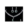 Jewelry Sets Emmaya Simated Bridal Sier Color Necklace 4 Colors Parure Bijoux Femme Y2008100415 Drop Delivery Otuta