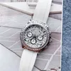 Brand Watches Men Women Leopard Crystal Diamond Style Rubber Strap Quartz Wrist Watch X184281F