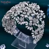 Topqueen HP430 Braut Stirnband Legierung FR Hochzeit Tiara Crown Frauen Haarschmuck Braut Haarakressen Rhines Headdr Q53a#