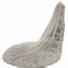 Voiles de mariée de longueur de cathédrale de luxe Une couche blanche ou ivoire 3,5 mètres 4m 5m Voile de mariage Lg pour mariée avec peigne en métal U9Os #