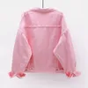 2024 Women's Denim Jacket Spring Autumn Short Coat Pink Jean Jackets Casual Tops Purple White Loose Tops Lady Outerwear C3tq#