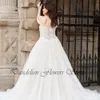 pastrol Wedding Dres Tulle V-Neck Off The Shoulder Lace Up Bride Gowns Lace Applique A-Line Vestido De Noiva 2023 Modernos j3Qv#