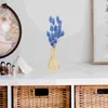 Vaser 3 datorer trävasblomkruka för DIY torkade blommor handgjorda hemförsörjningsförälder-barndekor