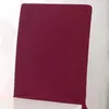 Housses de chaise Housse de couleur unie Housses de protection en jacquard extensible Dossier universel amovible pour salle à manger