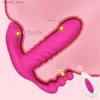 Andra massagesartiklar Wireless Remote Wearable Automatic Thrushing Vibrant Dildo G Spot Clitoris Stimulator Kvinnlig vuxen Anal sexuell leksak Q240329