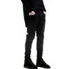 Lente Herfst Nieuwe Zwarte Stretch Heren Jeans Slanke Kleine Voeten Casual Eenvoudige Effen Kleur Mannelijke Skinny Denim Broek streetwear x9na #