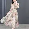 2024 nuova seta estiva Dr abiti da donna floreale Beach Boho Dres per le donne Midi Plus Size Dr abiti eleganti Y1WT #