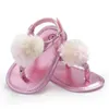 Sandales Mode nouveau-né Nfant bébé filles princesse fleur sandales été décontracté berceau chaussures tenue 0-18M antidérapant premiers marcheurs 240329