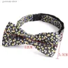 Bow Ties New Plaid Bow tie For Groom Fashion Check Bow tie For Men Women Bow knot Adult Wedding Bow Ties Cravats Groomsmen Woven Bowties Y240329