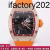 Orologio da uomo MiersRichs VS Factory da uomo con cassa Tpt RM023 in oro con diamanti 7EJKJCassa in fibra di carbonio