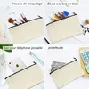 10 stuks DIY blanco canvas stof opslag kit aangepaste ecru dames make-up meesteres tas vonk Sieraden Kit terug 240328