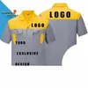 diy LOGO spring and autumn short-sleeved overalls men's labor insurance suits workshop maintenance tooling tops a1IU#