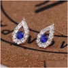 Stud Selling 45 Styles Korean Earrings Creative Super Shiny Diamond New Pearl Fashion Jewelry High Quality Drop Delivery Dhkoc
