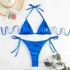 Pure color swimsuit bikini Womens Swimwear Sexy Lace-up Bikini Durable Wear Swimsuit Womens bikini designer Sexy Beach Bikini swim suit