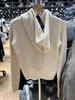 Doux Mignon Solide Tricoté Cardigan Pull Printemps Cordon À Capuche Fermeture À Glissière Cott Crop Top Vintage Streetwear Y2k Pulls Tops Q1p0 #