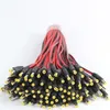 Black Red Wire 5.5 x 2.1mm Pigtail 12V Male Female DC Connector Cable Adapter for 5050 3528 COB LED Strip Light