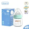 Oberni born Drinking Water Anti Inflation Organic Borosilicate Glass Baby Feeding Bottle 240314