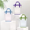 Storage Bags Portable Mesh Transparent Cosmetic Bag Travel Beach Handbag Shower Ultra Light Quick-drying Bathroom