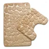 Bath Mats A1655ZXW Athroom Mat Set Toilet Non-slip Bathroom Carpet Shower Cover Floor