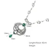 Naszyjniki wisiorek MTI Agat Naszyjnik Vintage 925 Sterling Sier Women Markasite Jewelry Akcesoria Propowarnia Dhusk Dhusk