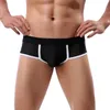 Underpants Sexy Mesh Underwear Men Soft Briefs Splicing Pure Color Knickers Breathable Gay Ropa Interior Hombre